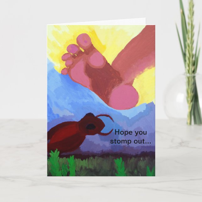 tarjeta de felicitación de cumpleaños humorística (Anverso)