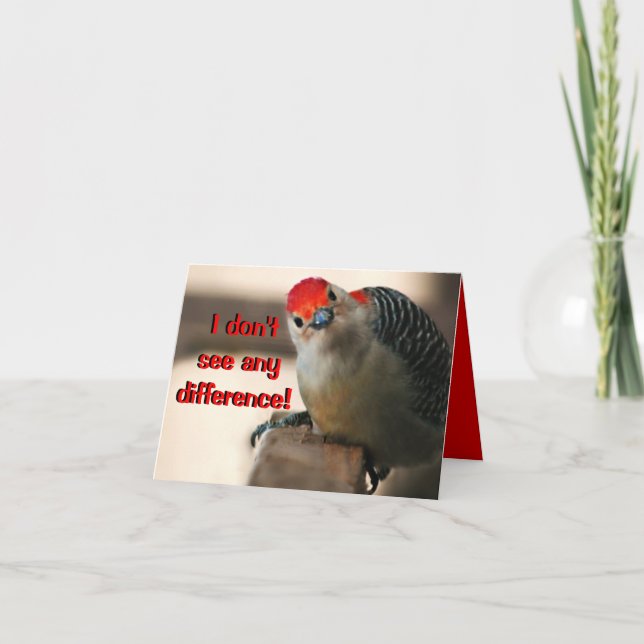 Tarjeta de felicitación de cumpleaños humorística (Anverso)