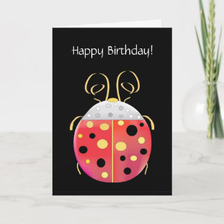 Tarjeta de felicitación de cumpleaños Lady Bug