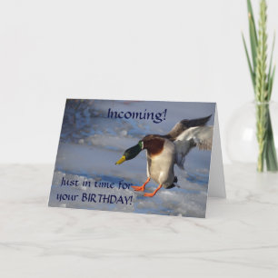 Tarjeta de felicitación de cumpleaños Mallard Duck