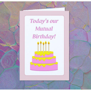 Tarjeta de felicitación de cumpleaños mutua divert
