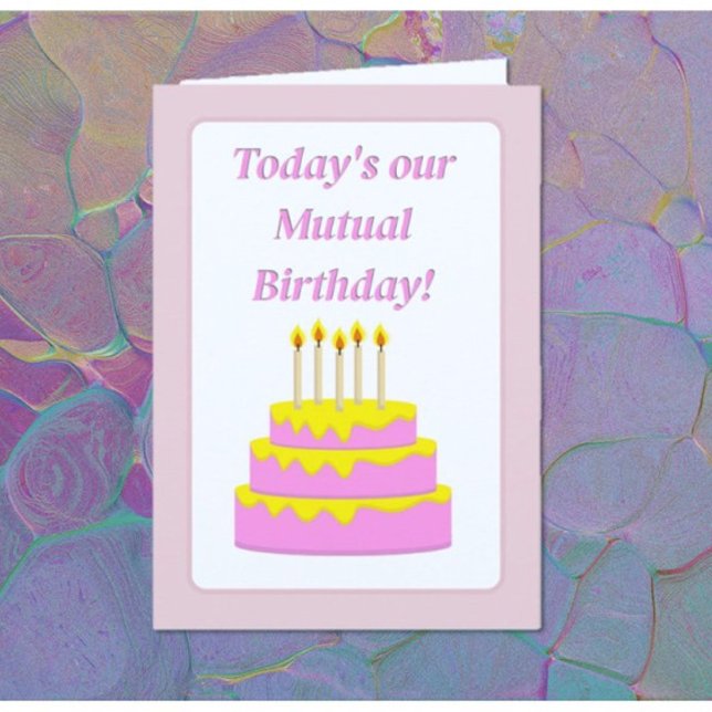 Tarjeta de felicitación de cumpleaños mutua divert (Subido por el creador)