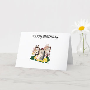 Tarjeta de felicitación de cumpleaños: Nueces de a