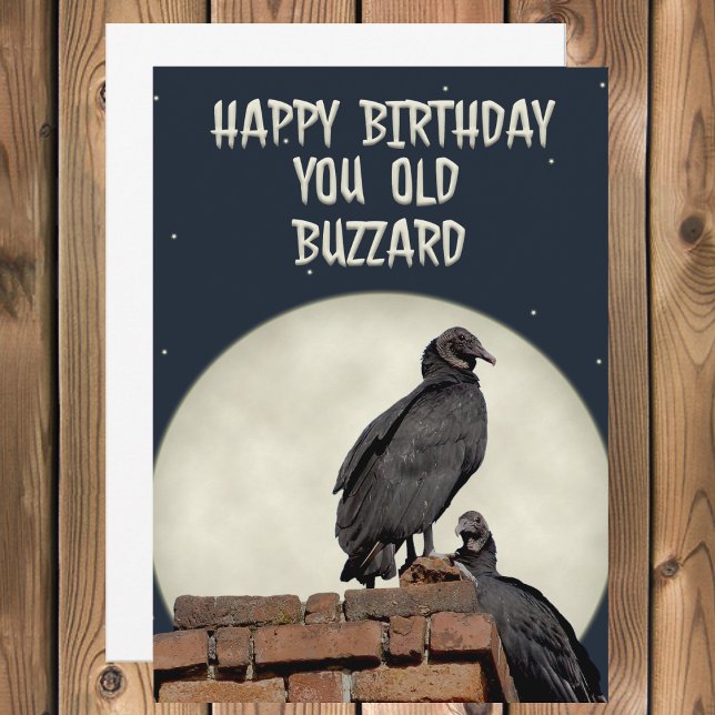 Tarjeta de felicitación de cumpleaños Old Buzzard  (Subido por el creador)