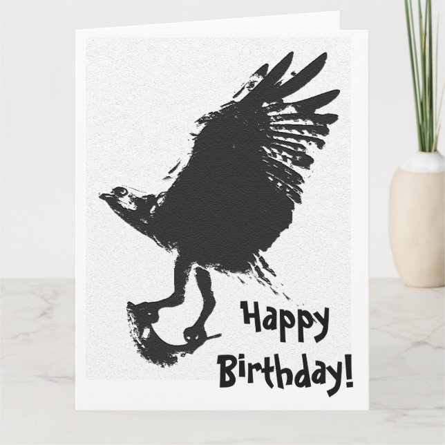 Tarjeta de felicitación de cumpleaños Osprey Bird  (Anverso)