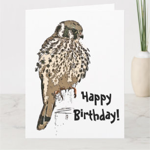 Tarjeta de felicitación de cumpleaños para aves si