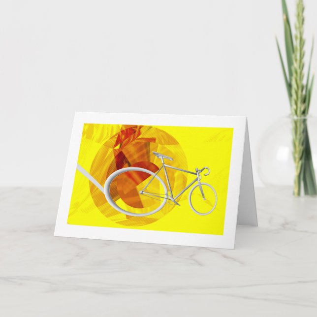 Tarjeta de felicitación de cumpleaños para bicicle (Anverso)