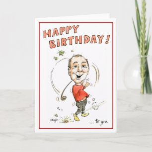 Tarjeta de felicitación de cumpleaños para el homb