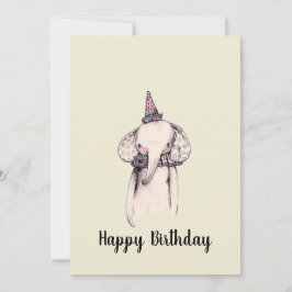 Tarjeta de felicitación de cumpleaños para Elephan