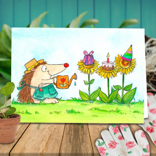 Tarjeta de felicitación de cumpleaños para jardine