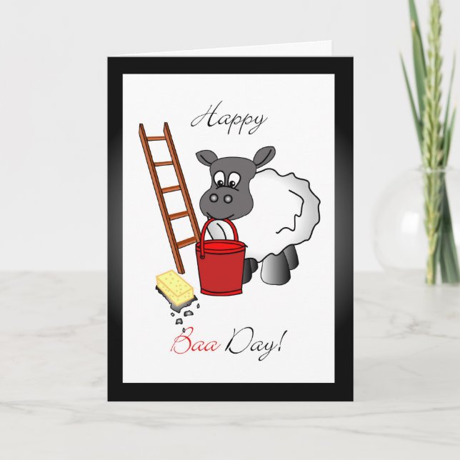 Tarjeta de felicitación de cumpleaños para limpiad (Anverso)