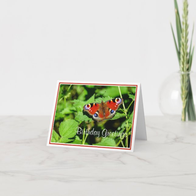 Tarjeta de felicitación de cumpleaños para maripos (Anverso)