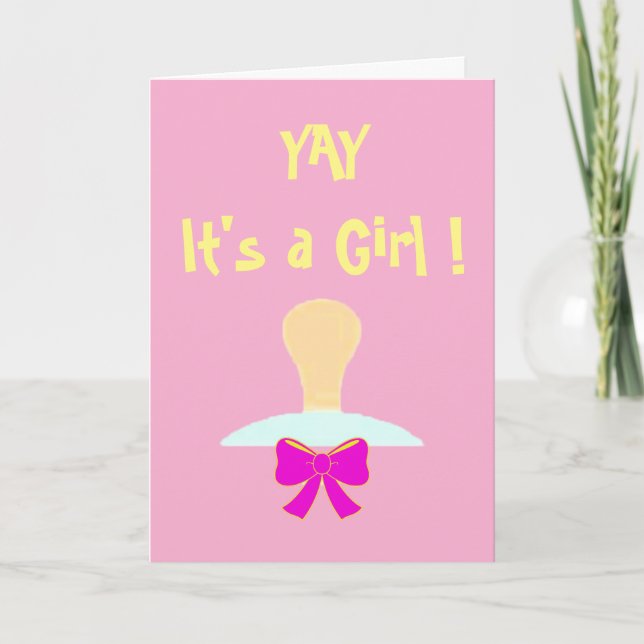 Tarjeta de felicitación de cumpleaños para niña (Anverso)