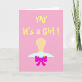 Tarjeta de felicitación de cumpleaños para niña