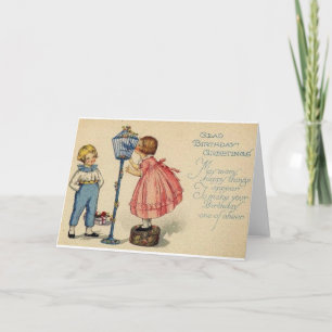 Tarjeta de felicitación de cumpleaños para niños d