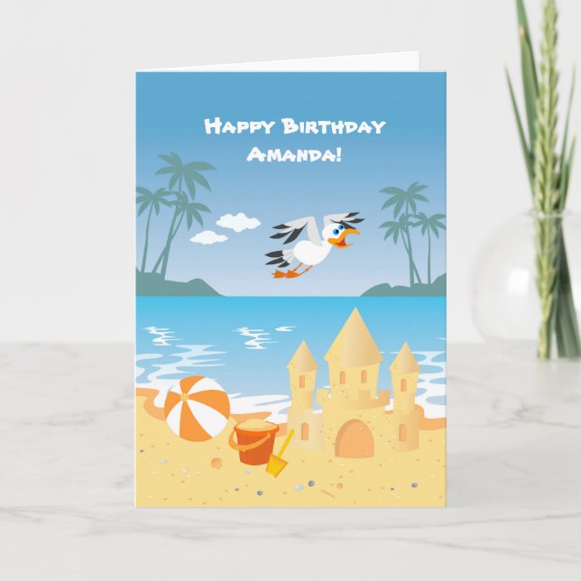 Tarjeta de felicitación de cumpleaños para niños d (Anverso)