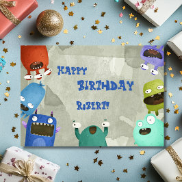 Tarjeta de felicitación de cumpleaños para niños M