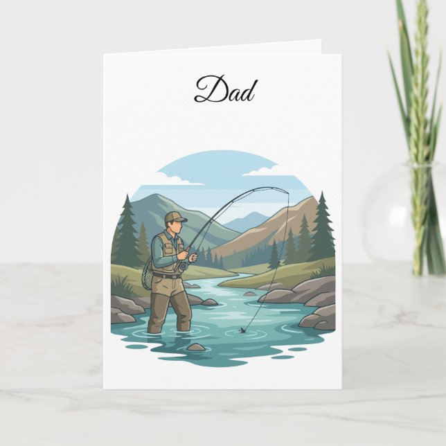 Tarjeta de felicitación de cumpleaños para papá qu (Anverso)