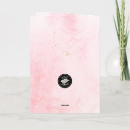 Tarjeta de felicitación de cumpleaños plegada con 