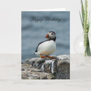 Tarjeta de felicitación de cumpleaños Puffin