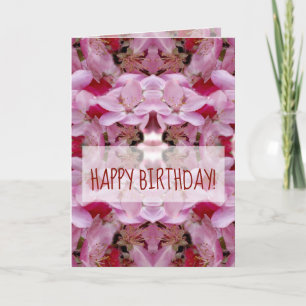 Tarjeta de felicitación de cumpleaños, sueño flora