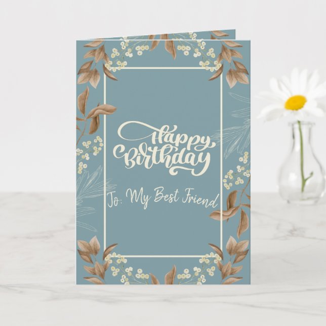Tarjeta de felicitación de cumpleaños temática cri (Planta pequeña)