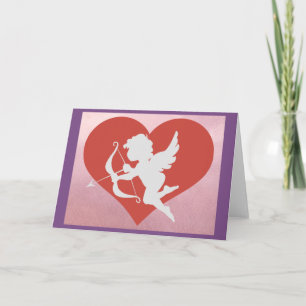 Tarjeta de felicitación de Cupido