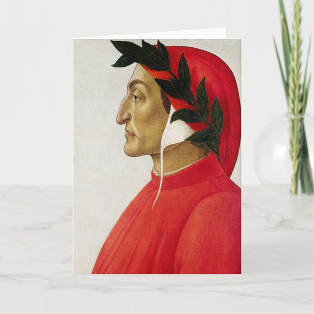 Tarjeta de felicitación de Dante (Anverso)