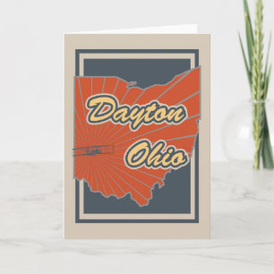Tarjeta de felicitación de Dayton, Ohio -