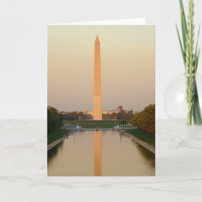 Tarjeta de felicitación de DC del monumento de (Anverso)