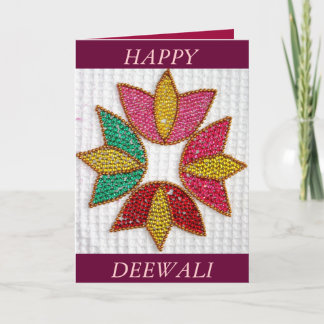 Tarjeta de felicitación de Deepavali o de Deewali