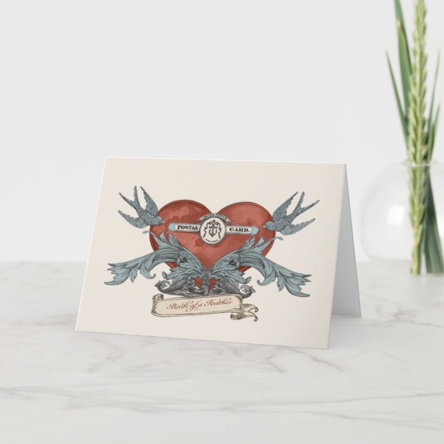 Tarjeta de felicitación de delfín de plata submari (Anverso)