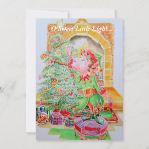Tarjeta de felicitación de deseo de Navidad para n