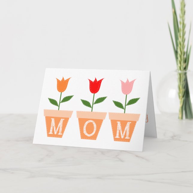 Tarjeta de felicitación de Día de la Madre (Anverso)
