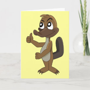 Tarjeta de felicitación de dibujos animados de orn