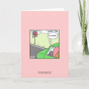 Tarjeta de Felicitación de Dibujos Animados Divert