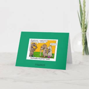Tarjeta de Felicitación de Dibujos Animados P.I. M
