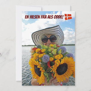 ¡Tarjeta de felicitación de Dinamarca, Als Odde!