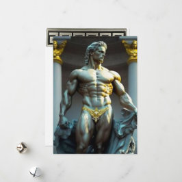 Tarjeta de felicitación de Dios de Grecia