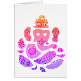 Tarjeta de felicitación de Dios Ganesha Elepnat