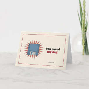 Tarjeta de Felicitación de Disco Flexible