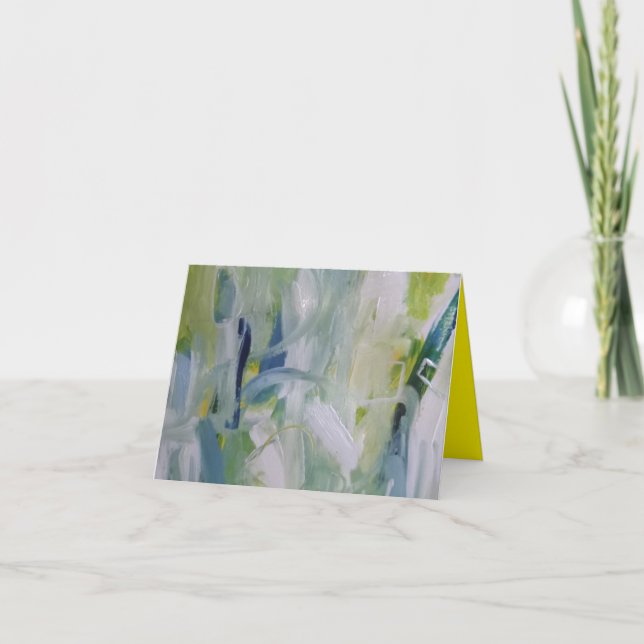 Tarjeta de felicitación de diseño abstracto (Anverso)