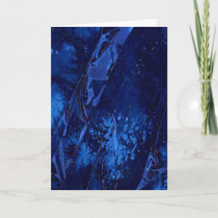 Tarjeta de felicitación de diseño abstracto "Aguas