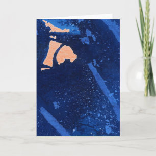 Tarjeta de felicitación de diseño abstracto "Aguas