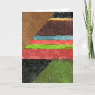 Tarjeta de felicitación de diseño abstracto "Chevr