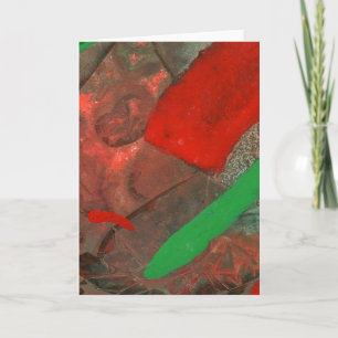 Tarjeta de felicitación de diseño abstracto de "As