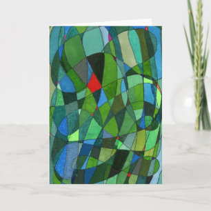 Tarjeta de felicitación de diseño abstracto "Mayor