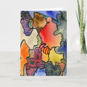 Tarjeta de felicitación de diseño abstracto "Mites