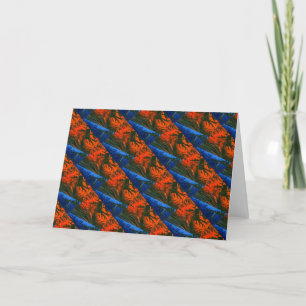 Tarjeta de felicitación de diseño abstracto "Swamp