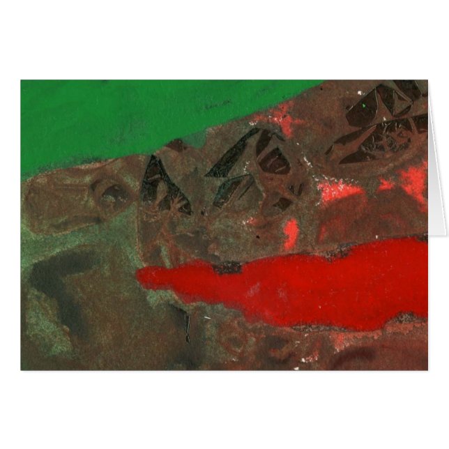 Tarjeta de felicitación de diseño abstracto "Tower (Anverso (Horizontal))